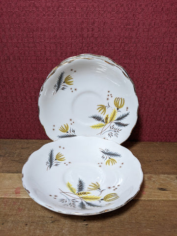 Colclough Stardust Saucers x 4